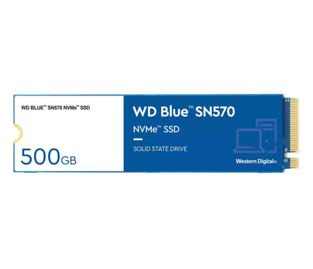 Sandisk 500GB M.2 PCIe NVMe Blue SN570 - 696402 - zdjęcie